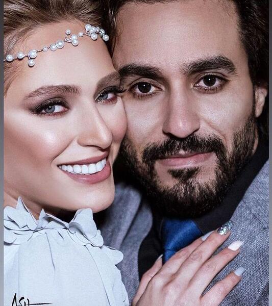 عکس عاشقانه عروس و داماد ایرانی