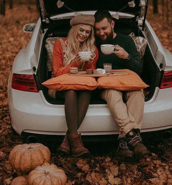 عکس استوری پاییز دونفره