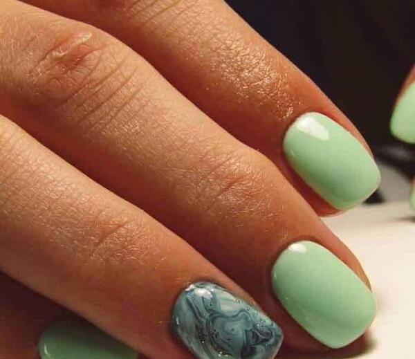عکس طرح ناخن ابروبادی