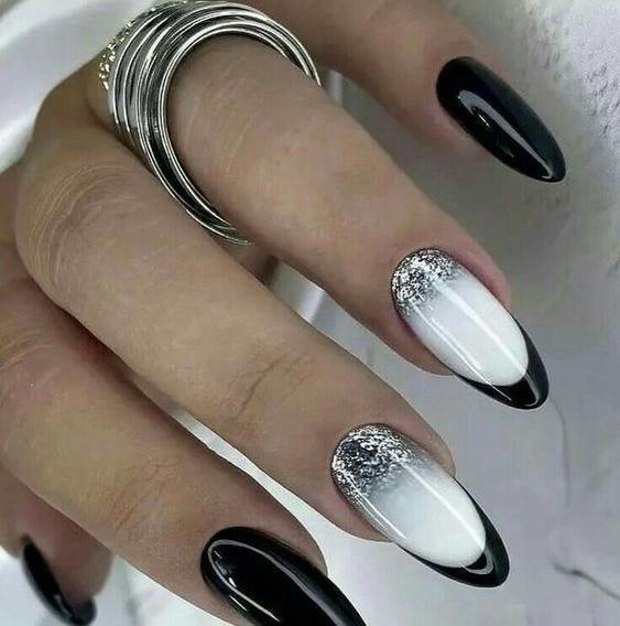 عکس طرح ناخن ابروبادی
