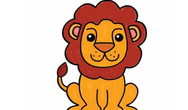 عکس نقاشی زیبا شیر