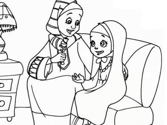 عکس نقاشی زیبا مادر