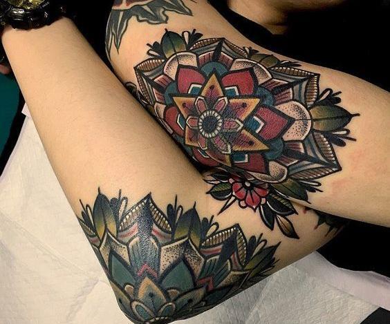 عکس تاتو روی آرنج دست
