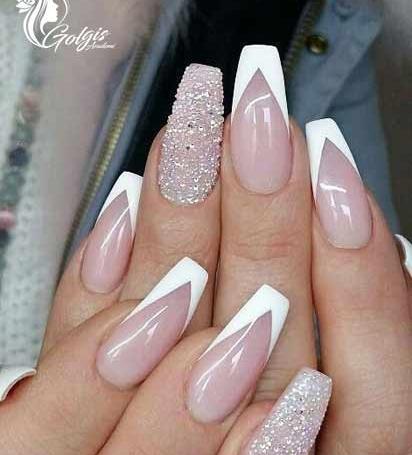 عکس طرح ناخن فرنچ