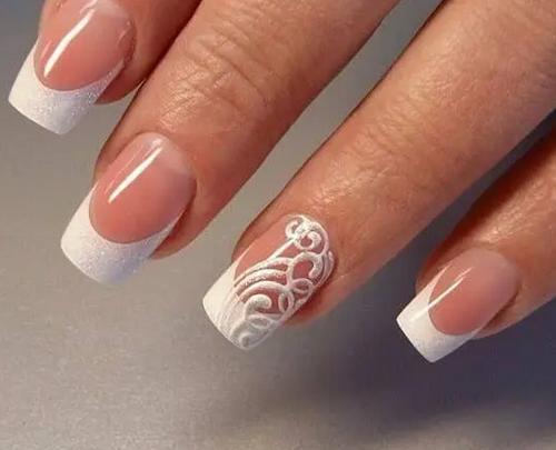 عکس طرح ناخن فرنچ