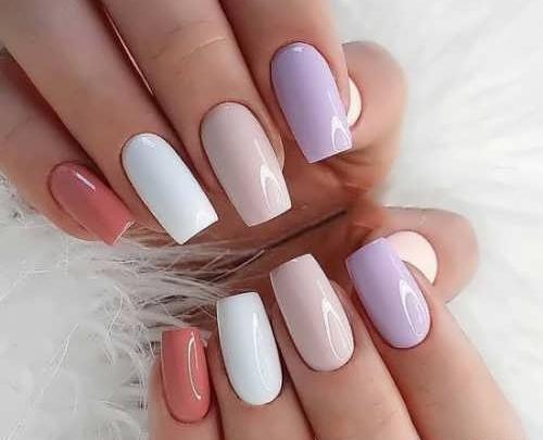 عکس مدل ناخن ساده و شیک دخترانه