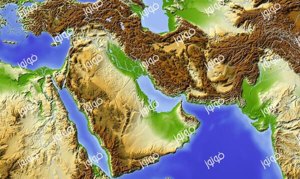 عکس نقشه ایران از بالا