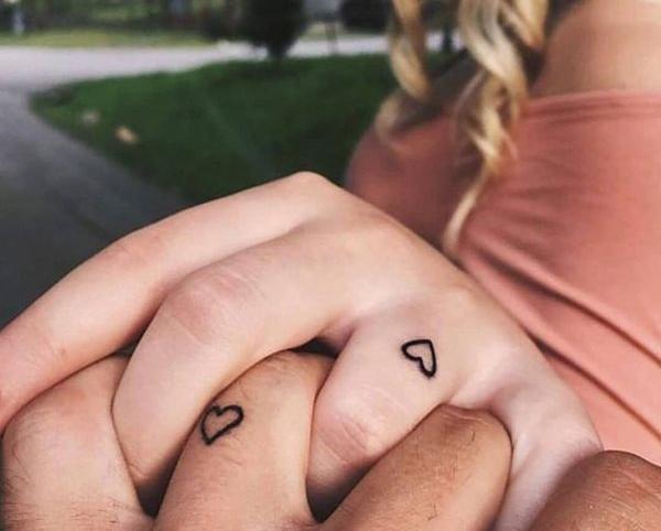 عکس تاتو ست عاشقانه مینیمال