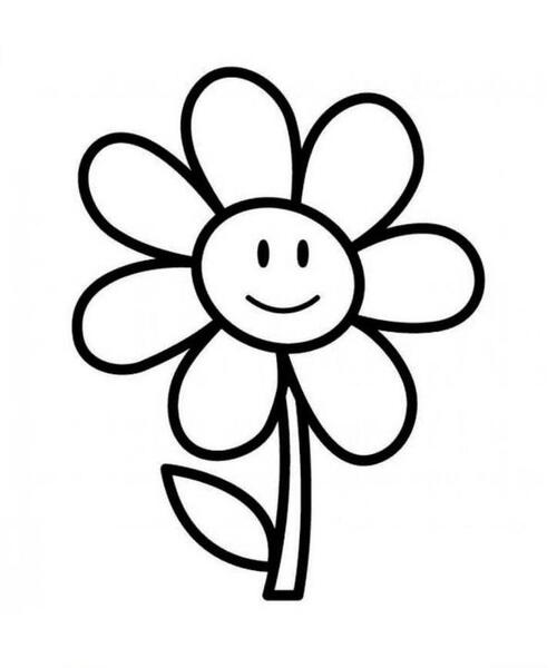 عکس نقاشی دخترانه گل