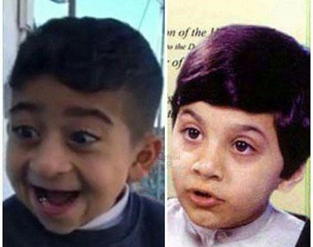 عکس خنده دار ضربه زدن به سر