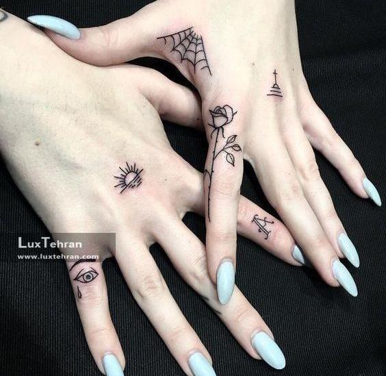 عکس تاتو روی دست شاهین نجفی