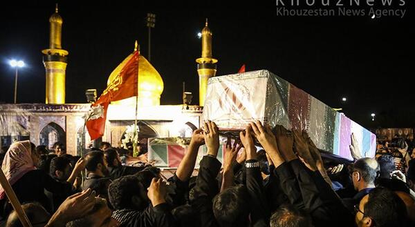 عکس شهید در بین الحرمین
