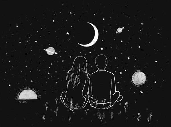 عکس عاشقانه زمینه مشکی