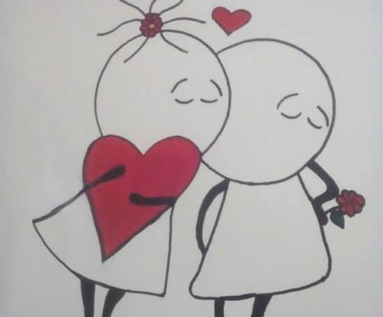عکس نقاشی زیبا لاو