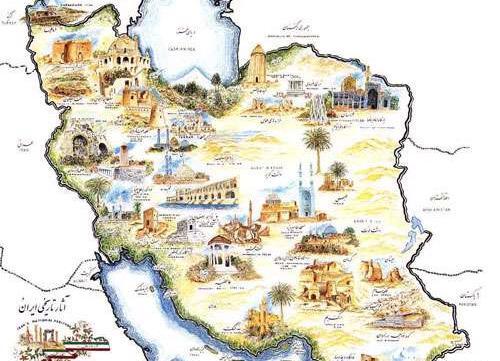 عکس نقشه گردشگری ایران
