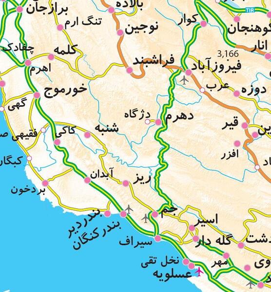 عکس نقشه گردشگری ایران