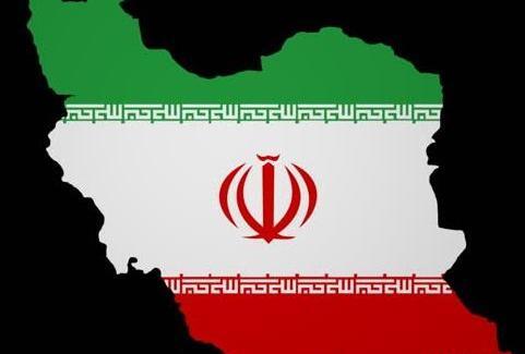 عکس نقشه ایران به صورت پرچم