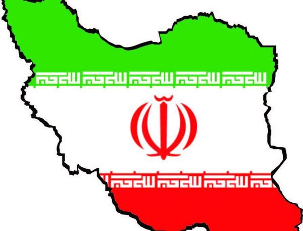 عکس نقشه ایران به صورت پرچم