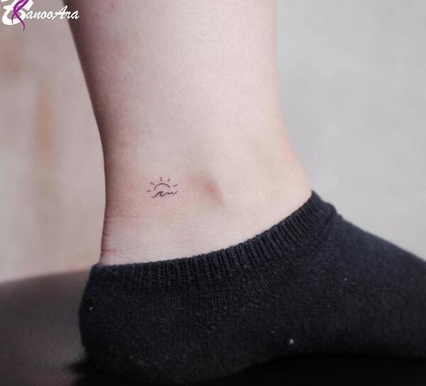 عکس تتو مینیمال مچ دست
