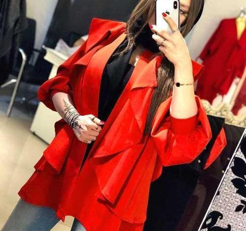 عکس فیک دختر با لباس قرمز