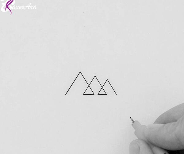 عکس تتو مینیمال با مفهوم