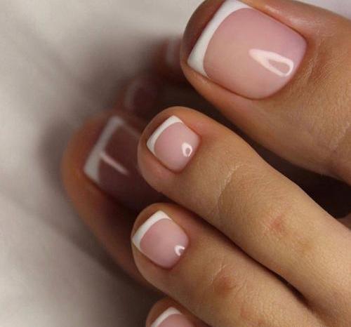 عکس مدل ناخن فرنچ دست و پا