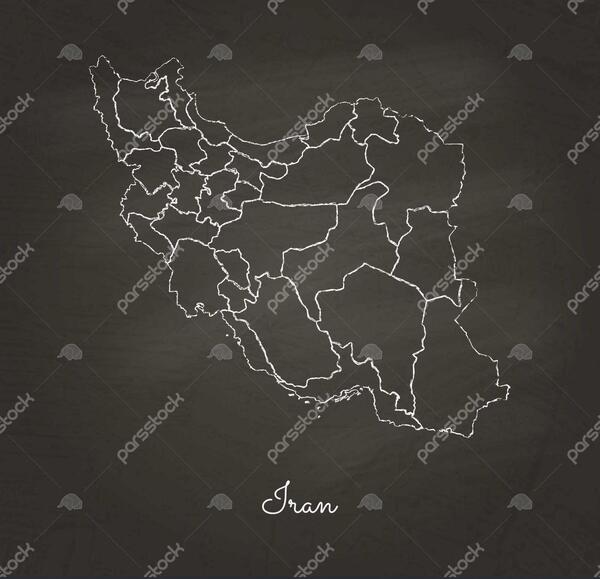 عکس پروفایل نقشه ایران سیاه