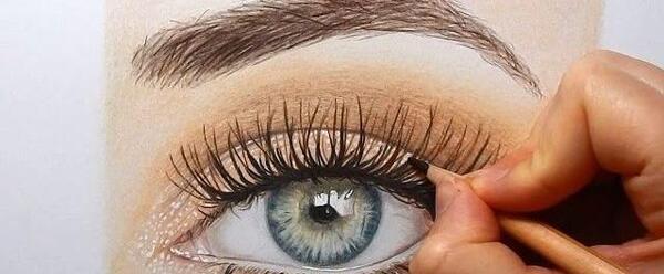عکس نقاشی دخترانه چشم