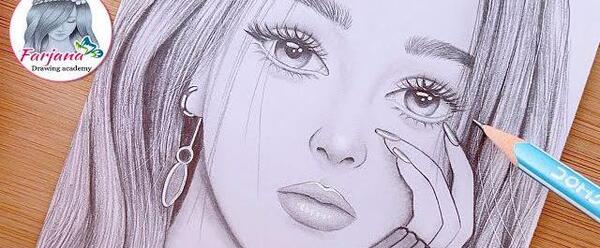 عکس نقاشی دختر ناراحت