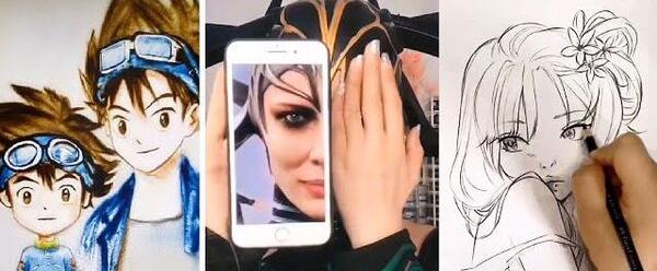 عکس نقاشی ساده انیمه
