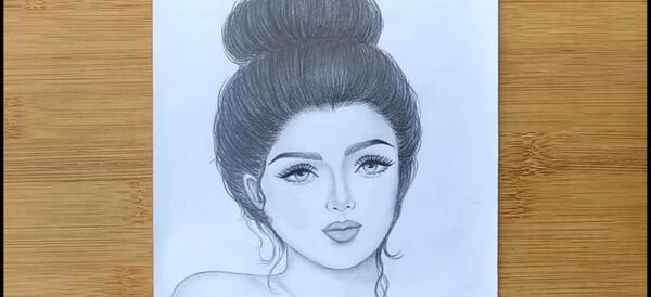 عکس نقاشی دختر ناز