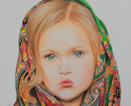عکس نقاشی دختر ناز