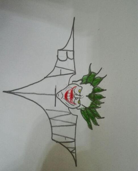 عکس نقاشی ساده جوکر