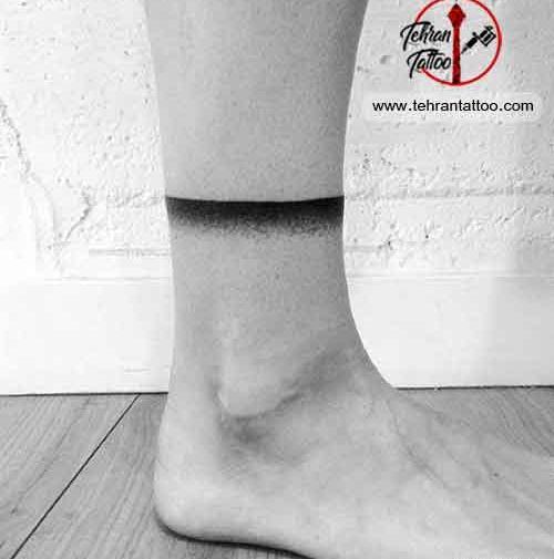 عکس طرح تاتو ساده دخترانه روی پا