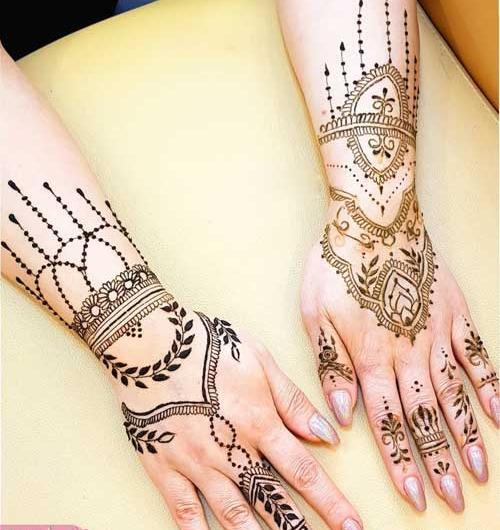 عکس مدل تاتو حنا دخترانه