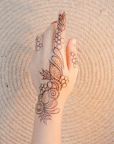 عکس مدل تاتو حنا دخترانه