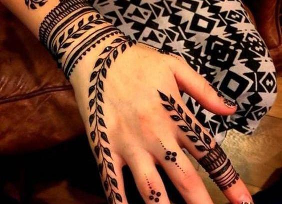 عکس مدل تاتو حنا دخترانه