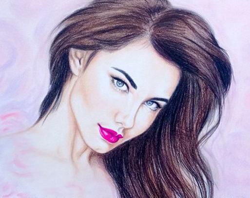 عکس نقاشی هنری دخترانه