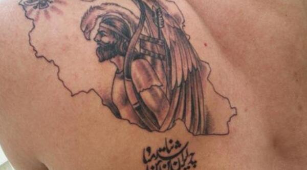 عکس تاتو نقشه ایران