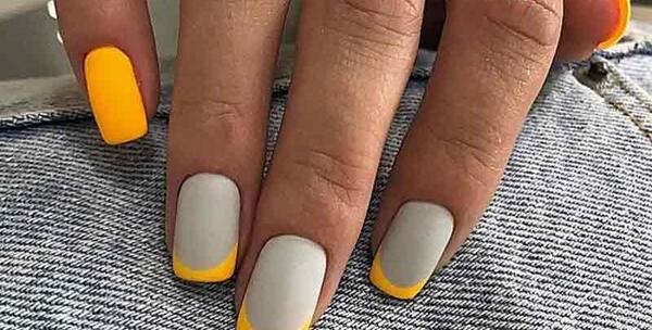 عکس طرح ناخن طوسی