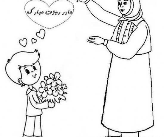 عکس نقاشی گل برای روز مادر