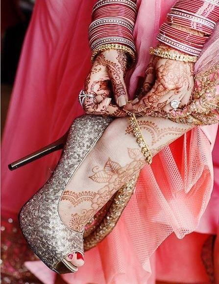 عکس دست عروس هندی