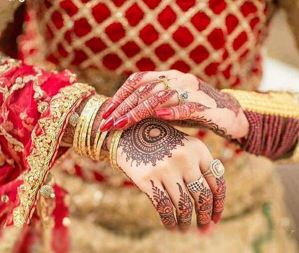 عکس دست عروس هندی