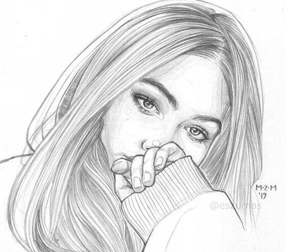 عکس نقاشی دختر خفن