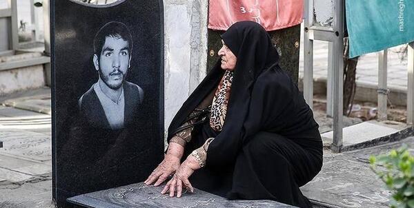 عکس مادر شهید ابراهیم هادی
