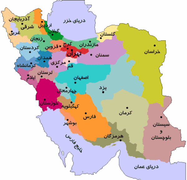عکس نقشه زنده ایران