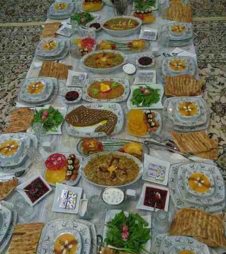 عکس سفره آرایی ماه رمضان
