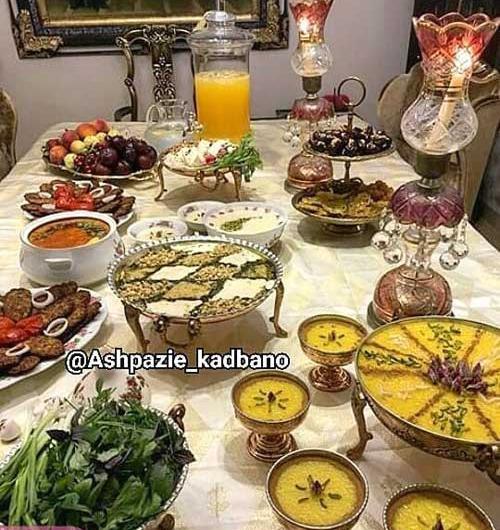 عکس سفره آرایی ماه رمضان