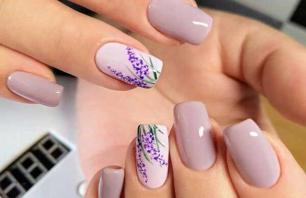 عکس طرح ناخن گل