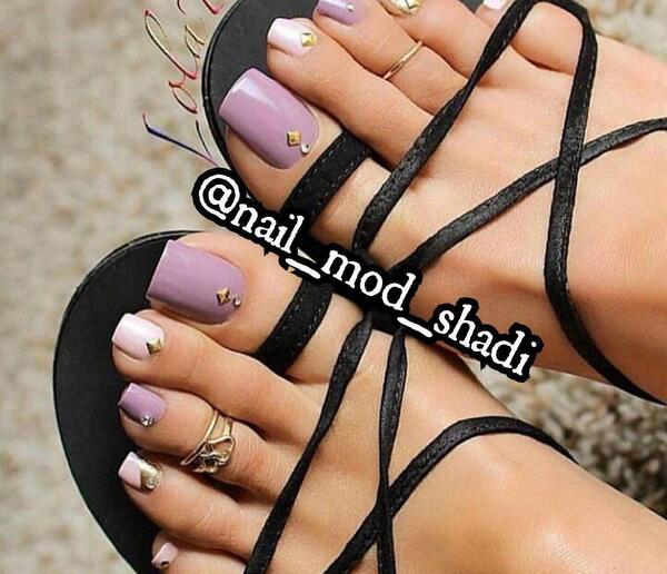 عکس مدل ناخن شست پا